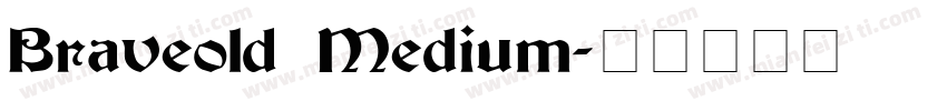 Braveold Medium字体转换